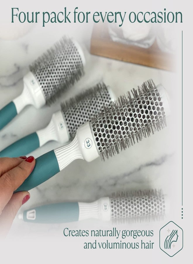 Osensia Round Brush Set for Blow Drying and Styling - Ceramic Ionic Thermal Brushes, Wet Hair Brush Bundle with Travel Bag for Women and Men - Image 2